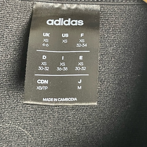 Adidas 3 Stripe Black/White Track Jacket Women’s Size XS - Picture 6 of 8